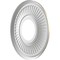 Ekena Millwork Berkshire PVC Medallion (Canopies up to 4 1/2"), 10"OD x 3 1/2"ID x 3/4"P, Metallic Silver Metallic CMP10BECSV - alternate 3